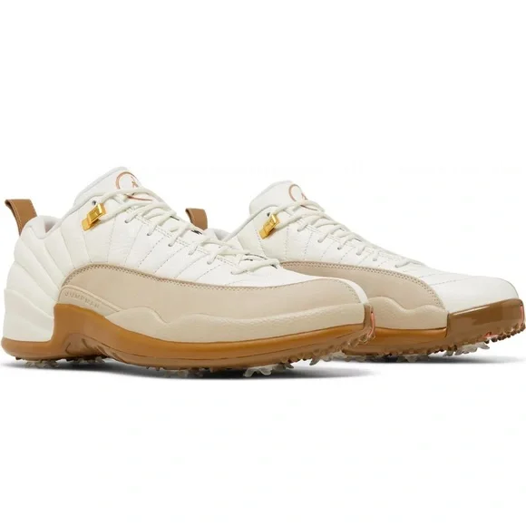 Jordan  XII G NRG U22 Men\'s Size 9 Sail/Black-DK Driftwood-Rattan DM9016 109 NIKE AIR JORDAN XII 12 RETRO G NRG U22 SAIL-BLACK-BROWN SZ 8  main image 2